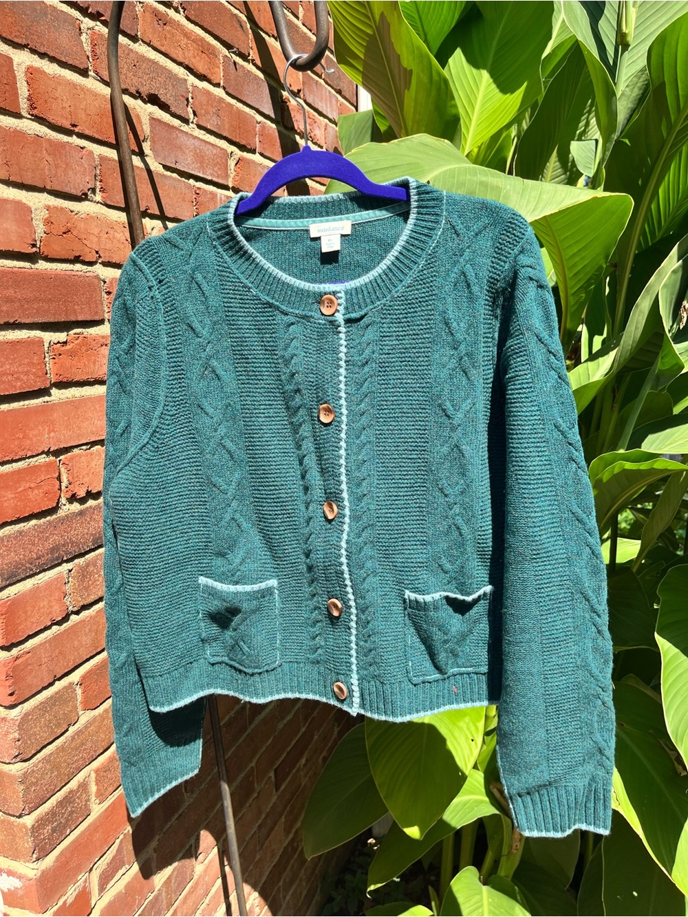 Sundance Cable Knit Cardigan Sweater